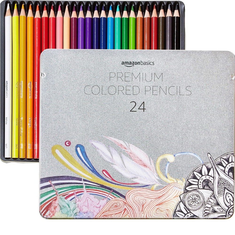 Amazon Basics Set 24 Premium Colored Pencils